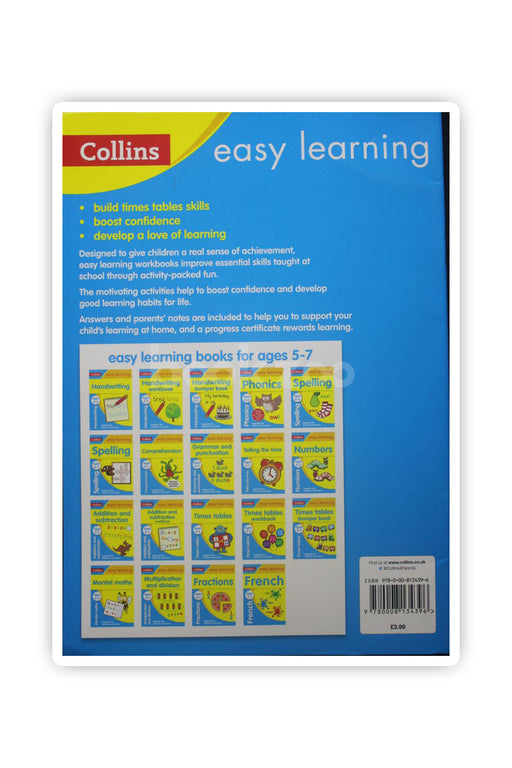 Collins Easy Learning Age 5-7 — Times Tables Workbook Ages 5-7