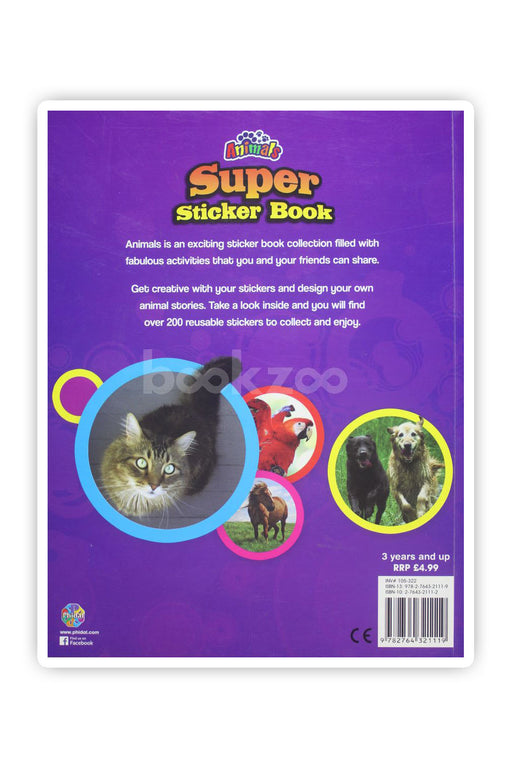 Animal super sticker book