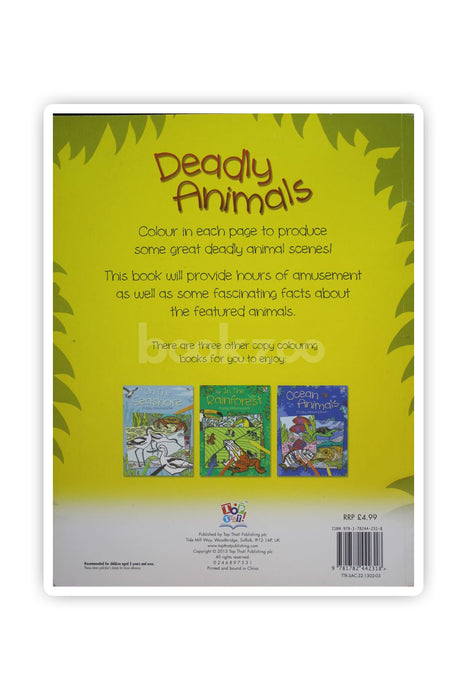 Deadly Animals, a Copy Coloring Book