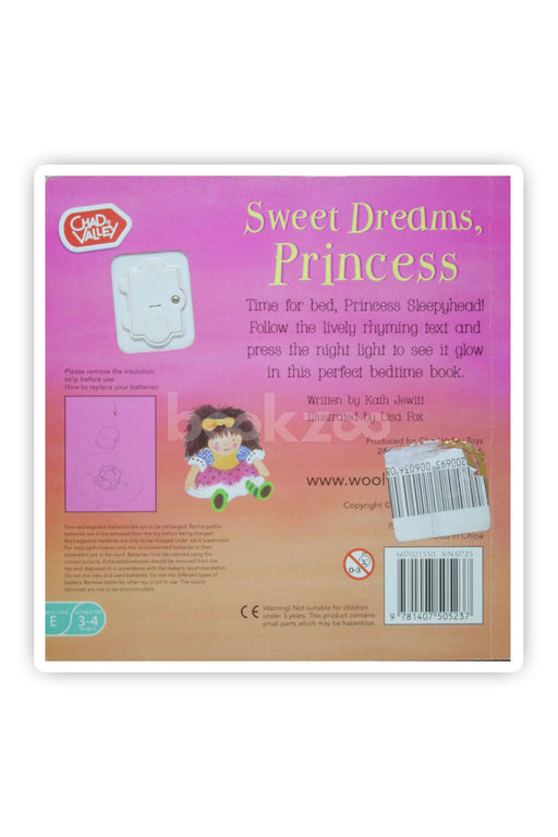 sweet dreams princess : with glowing star night light book