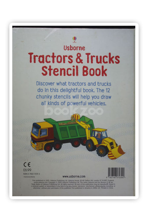 Tractors & Trucks Stencil Book