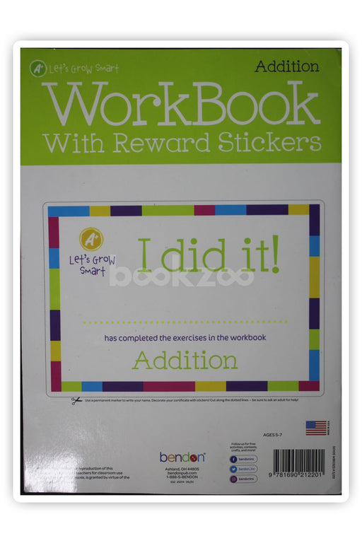 Workbook Addition with stickers Grades 1