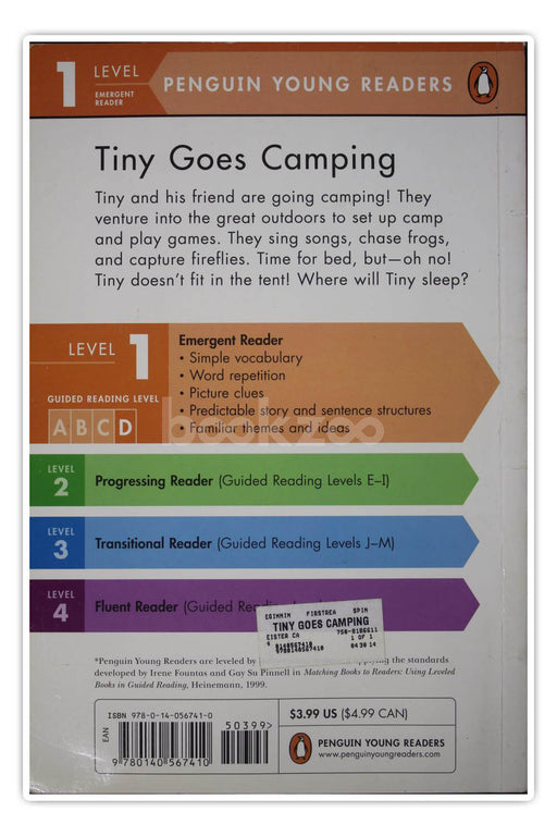 Penguin young readers-Tiny Goes Camping-Level 1