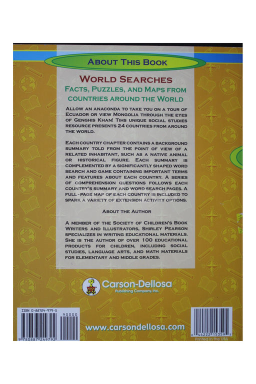 World Searches, Grades 4 - 6: Facts, Puzzles, and Maps from Countries around the World