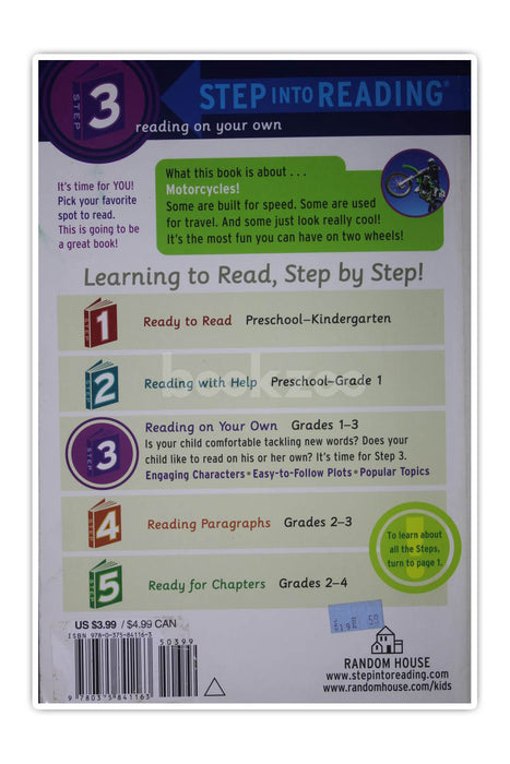 Step into reading-Motorcycles!-Level 3