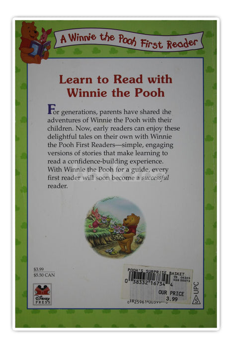 A winnie the pooh first reader: Pooh's surprice Basket 