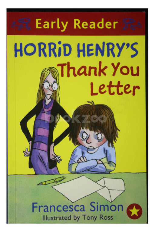 Horrid henry's thank you letter