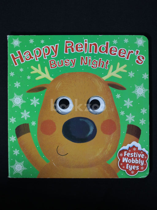 Happy reindeer's busy night 