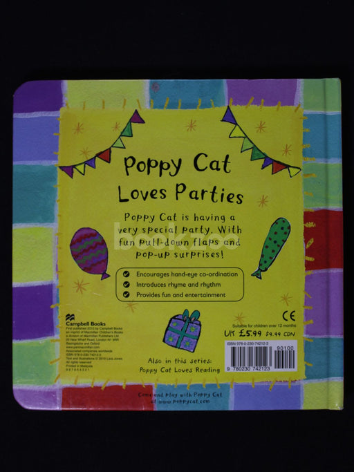 Poppy Cat Loves Parties!: With pop-up flaps