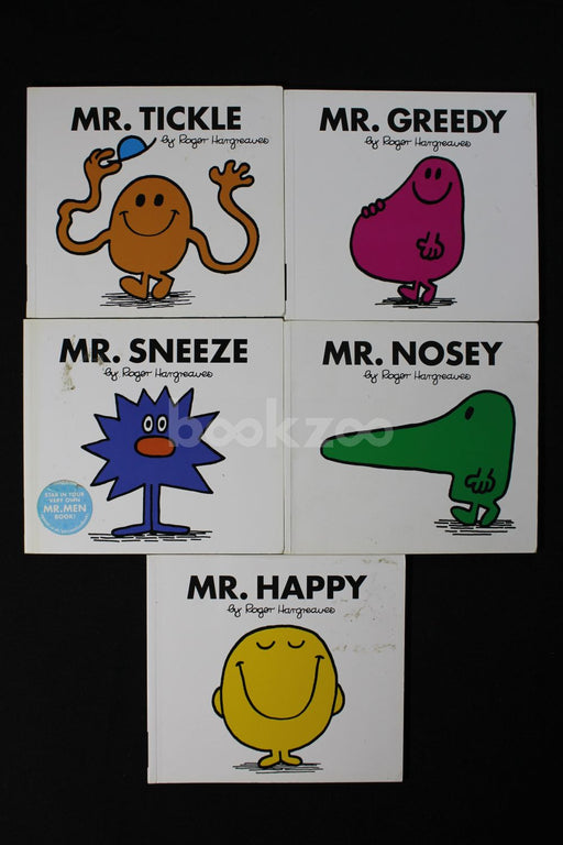 The Mr. Men Collection Set of 5 small books(Number 1-5)