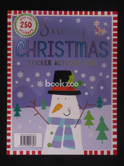 Snowy christmas sticker activity book