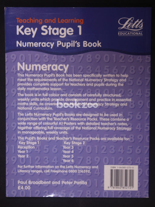 Key Stage 1 Numeracy pupil's book