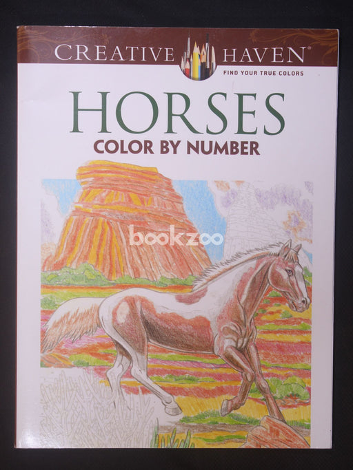 Horses Color by Number Coloring Book