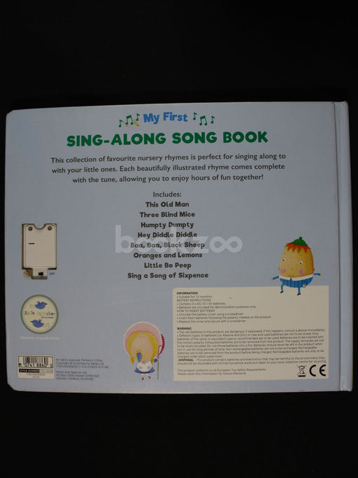 My first sing-along song book