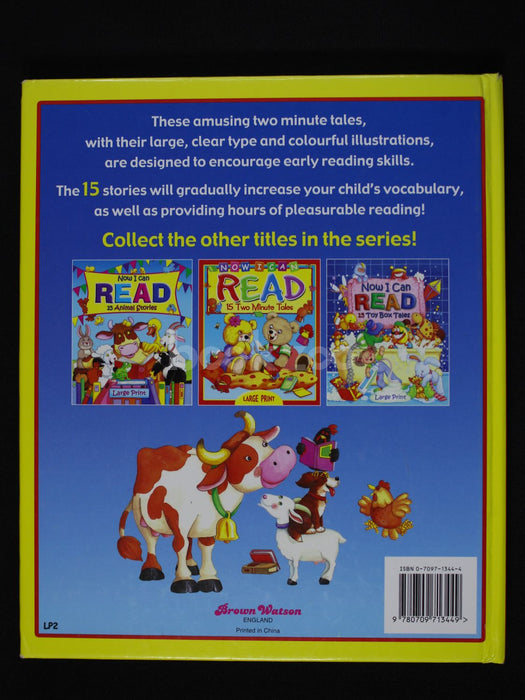 Now I Can Read 15 Farm Stories Large Print