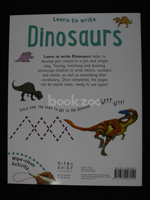 Learn To Write: Dinosaurs