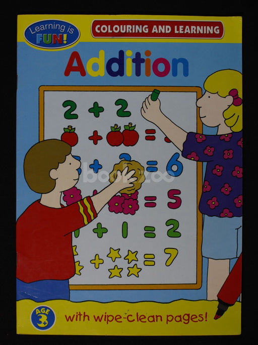 Learning is Fun - colouring and learning - Addition 